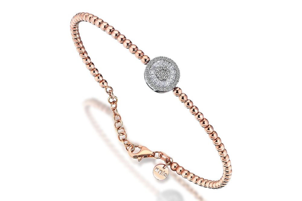 Pırlanta madalyonlu zincir bileklik, 0,50 ct